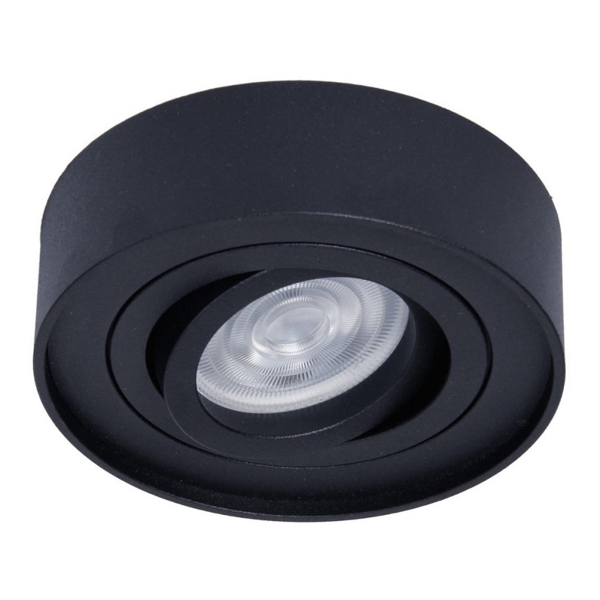 Foco empotrable NUSA 1xGU5,3/MR16/50W/12V redondeado negro