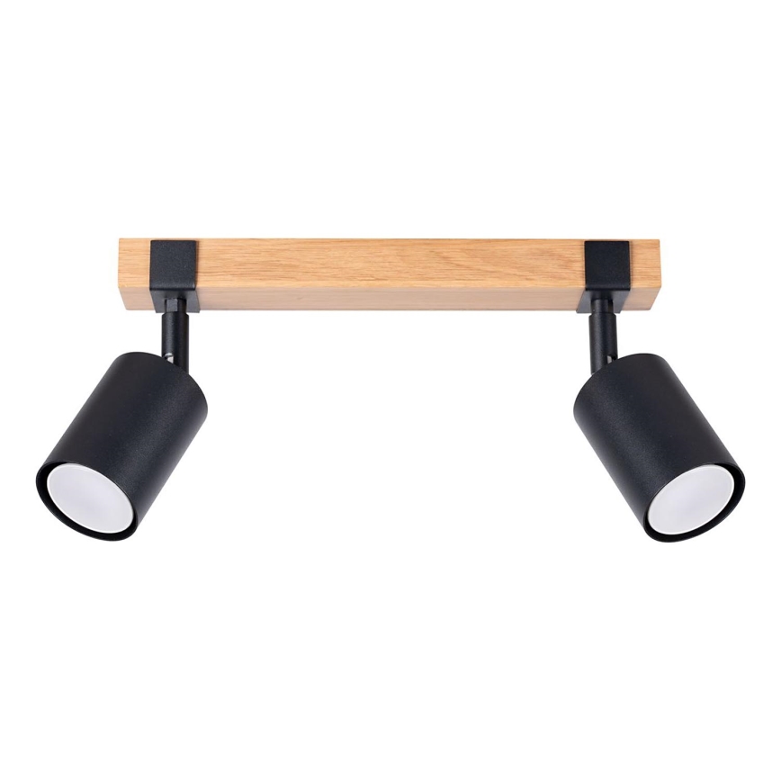 Foco FAGER 2xGU10/10W/230V negro