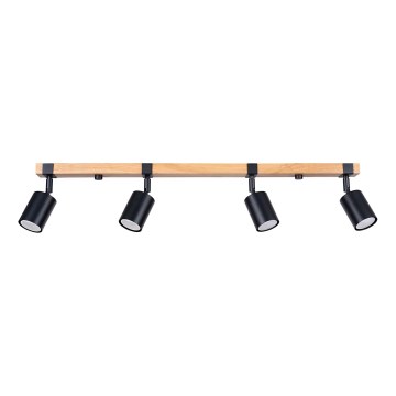 Foco FAGER 4xGU10/10W/230V negro