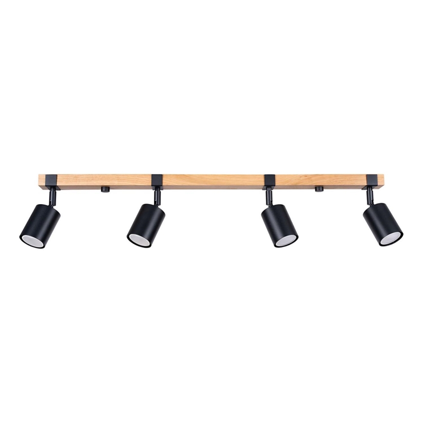 Foco FAGER 4xGU10/10W/230V negro