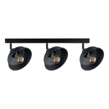 Foco FAUN 3xE27/60W/230V negro