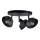 Foco FAUN 3xE27/60W/230V negro