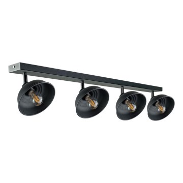 Foco FAUN 4xE27/60W/230V negro