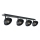 Foco FAUN 4xE27/60W/230V negro