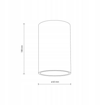 Foco FLARE 1xGU10/10W/230V 10 cm blanco