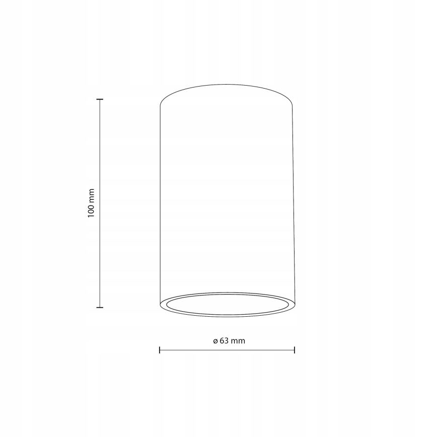 Foco FLARE 1xGU10/10W/230V 10 cm blanco