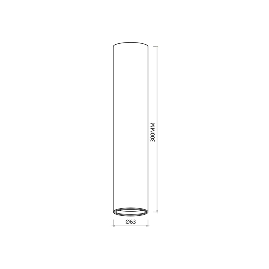 Foco GENESIS 1xGU10/8W/230V 30 cm blanco
