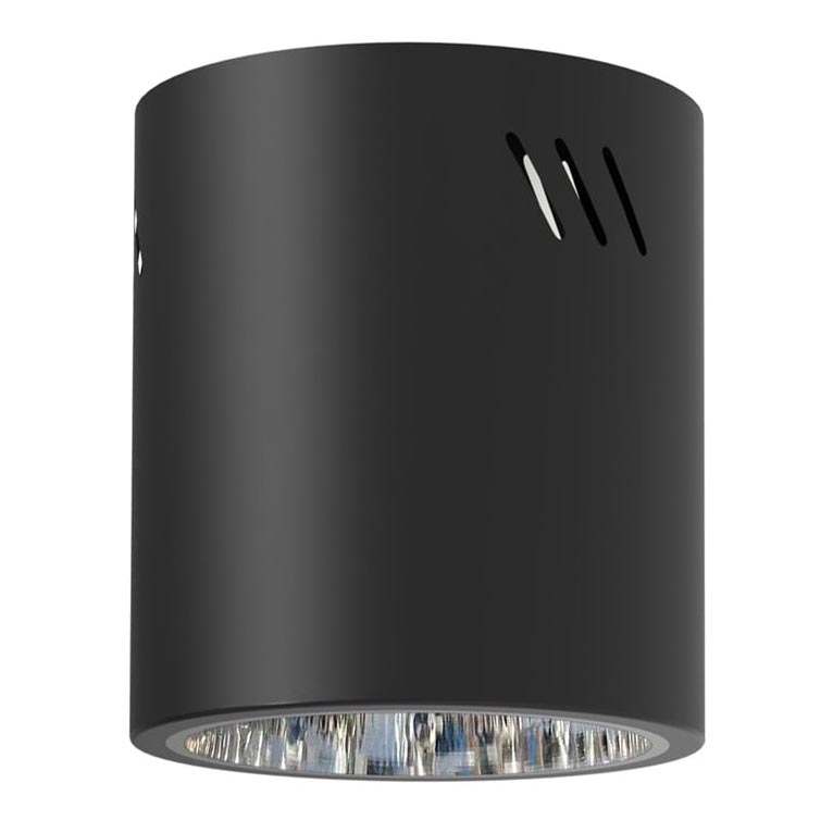 Foco GEORGE 1xE27/60W/230V diá. 13,7 cm negro