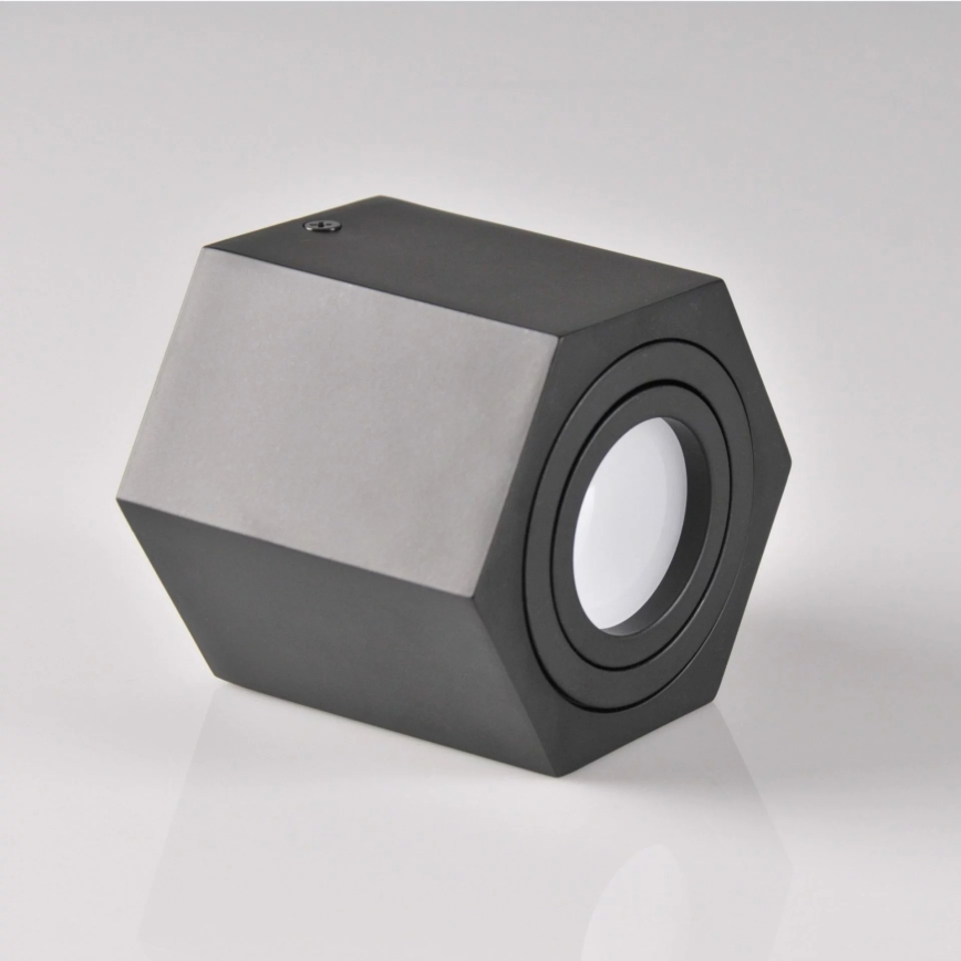 Foco HEXAGON 1xGU10/10W/230V negro