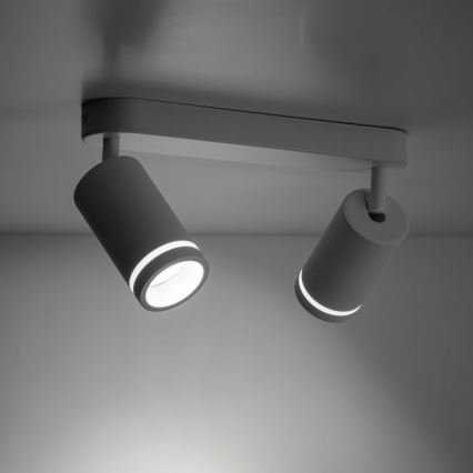 Foco JET 2xGU10/10W/230V blanco