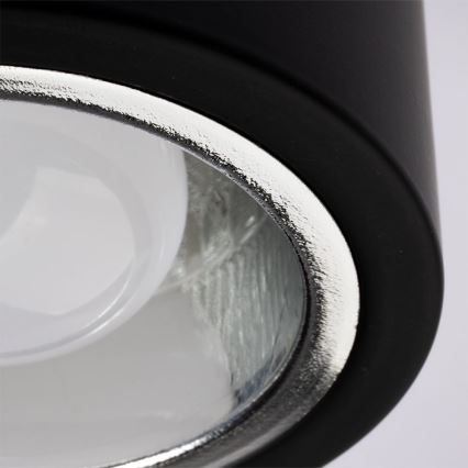 Foco JUPITER 1xE27/20W/230V diá. 9,8 cm negro