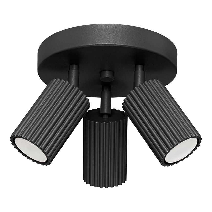 Foco KARBON 3xGU10/10W/230V negro