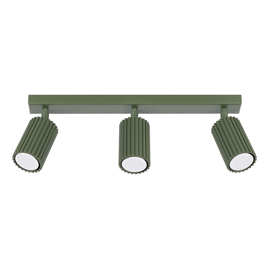 Foco KARBON 3xGU10/10W/230V verde
