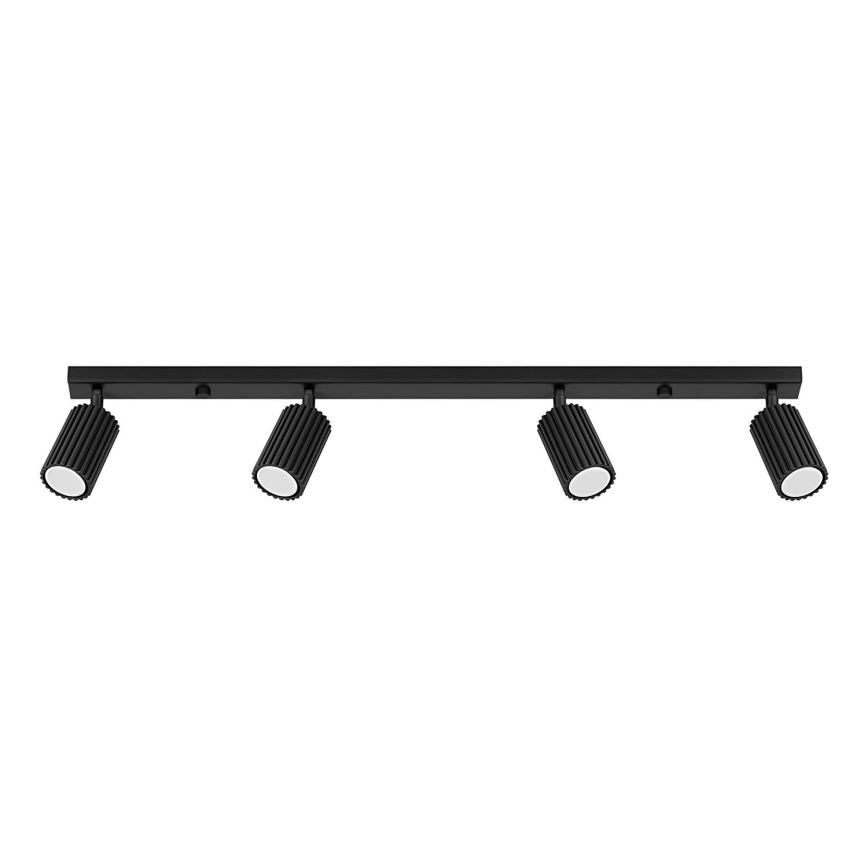 Foco KARBON 4xGU10/10W/230V negro