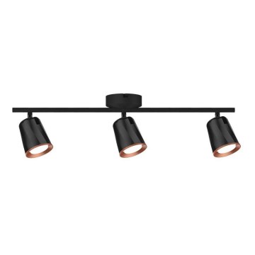 Foco LED 3xLED/5W/230V 3000K negro