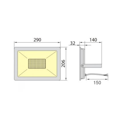 Foco LED ADVIVE PLUS LED/70W/230V IP65 6000K