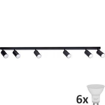 Foco LED ANGIE 6xGU10/6W/230V negro