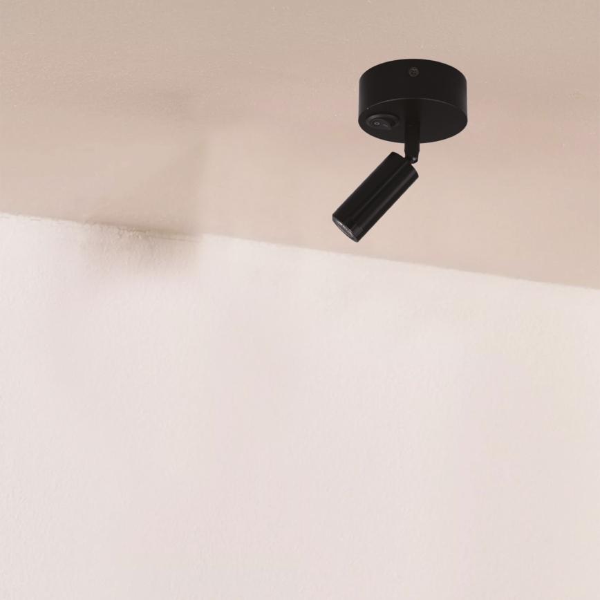 Foco LED de pared ARISTON LED/3W/230V 3000K negro