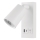 Foco LED de pared con USB LED/5W/230V blanco
