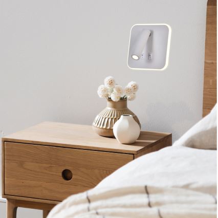 Foco LED de pared IRIS LED/14W/230V 3000K blanco