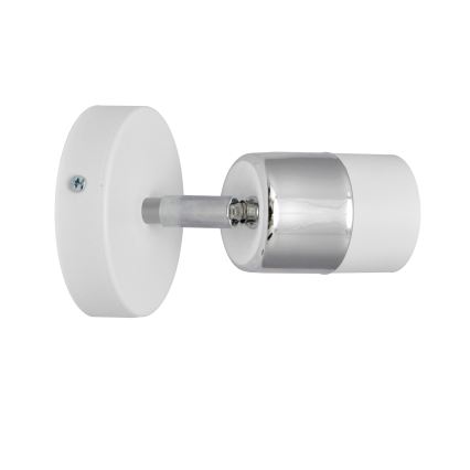 Foco LED de pared TUBSSON 1xGU10/4,8W/230V blanco/cromo brillante