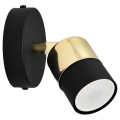 Foco LED de pared TUBSSON 1xGU10/6,5W/230V negro/dorado