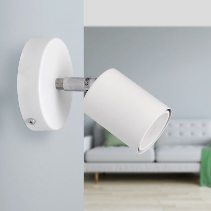 Foco LED de pared TUNE 1xGU10/4,8W/230V blanco