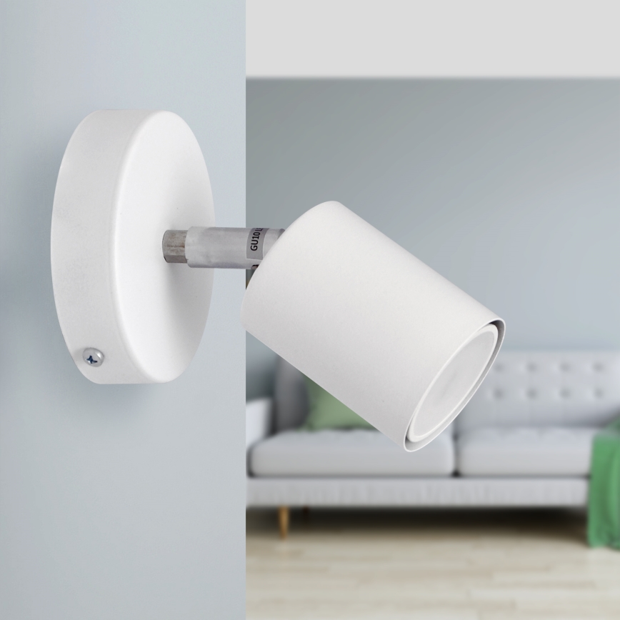 Foco LED de pared TUNE 1xGU10/4,8W/230V blanco