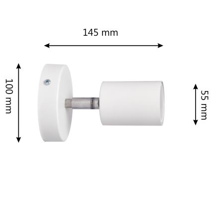 Foco LED de pared TUNE 1xGU10/4,8W/230V blanco