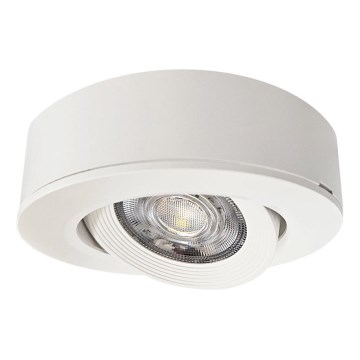 Foco LED empotrable/de superficie 2 en 1 LED/5W/230V 4200K d. 9,3 cm blanco