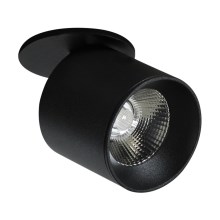 Foco LED empotrable HARON 1xLED/10W/230V negro