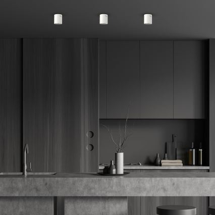 Foco LED GEORGE 1xE27/6W/230V diá. 11 cm blanco