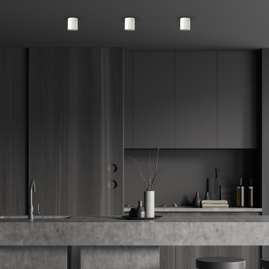 Foco LED GEORGE 1xE27/6W/230V diá. 11 cm blanco