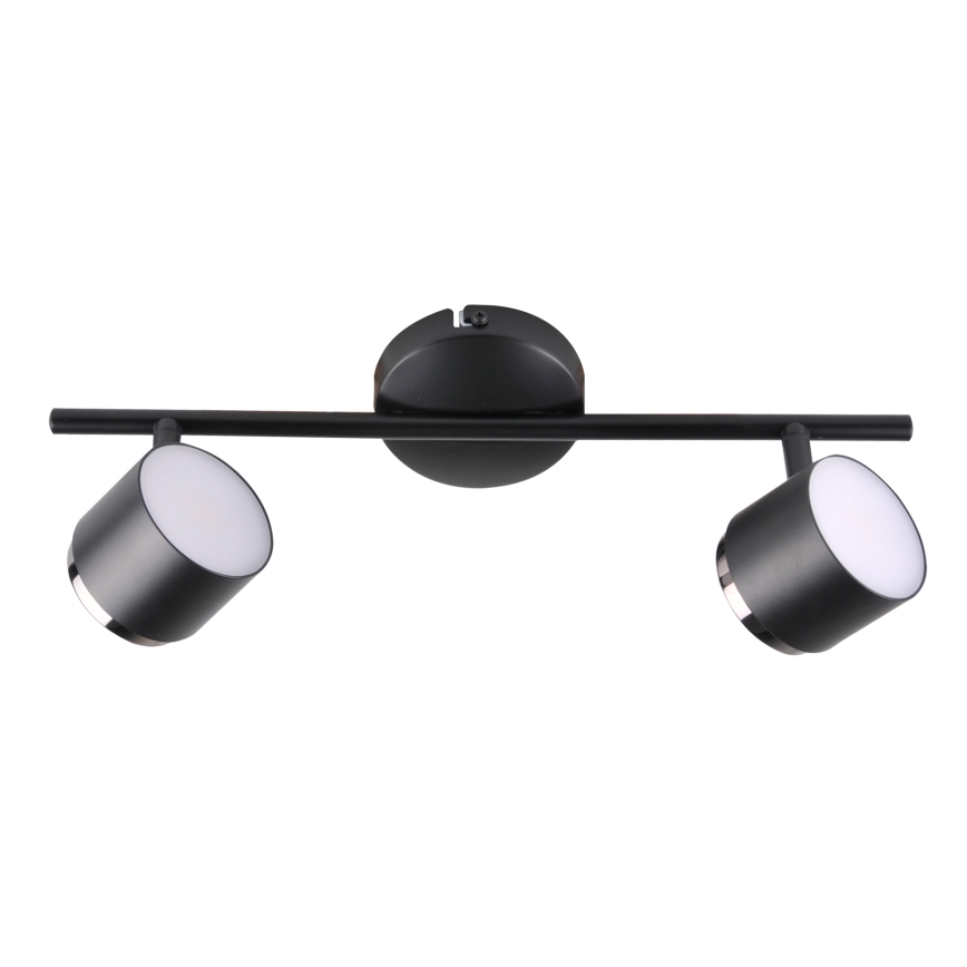 Foco LED KUBIK 2xLED/4,2W/230V negro