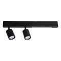 Foco LED MAGNET LED/5W/230V + 2xGU10/60W 3000/4000K negro