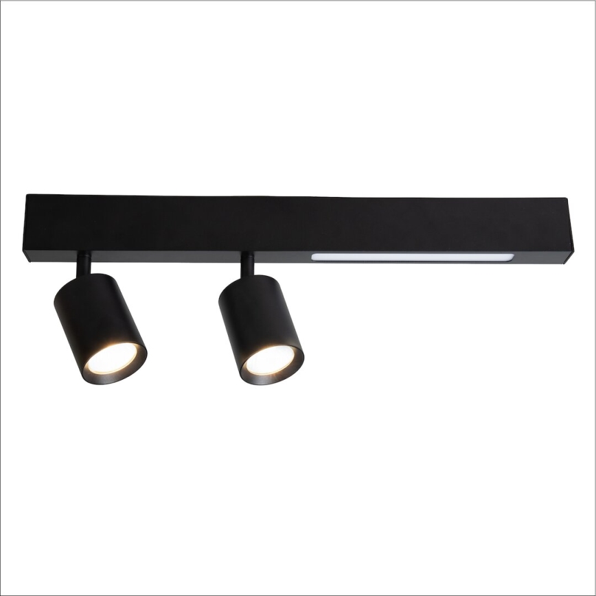 Foco LED MAGNET LED/5W/230V + 2xGU10/60W 3000/4000K negro