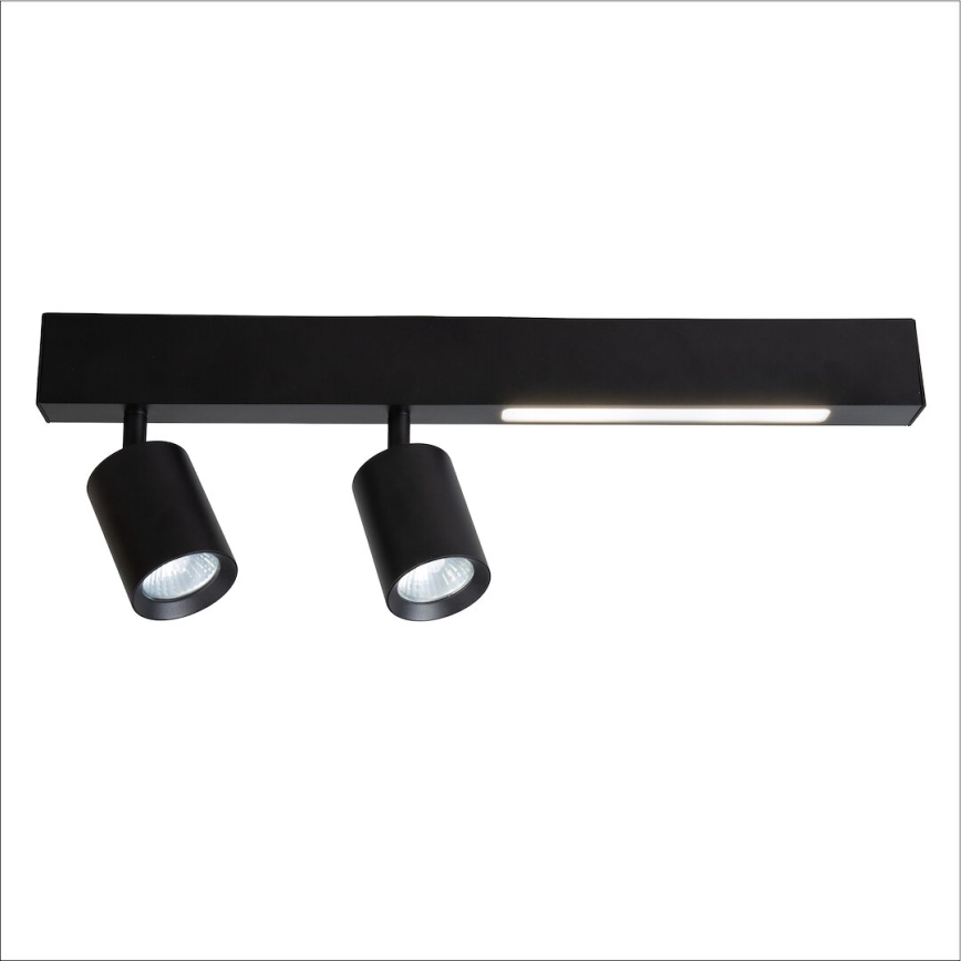 Foco LED MAGNET LED/5W/230V + 2xGU10/60W 3000/4000K negro