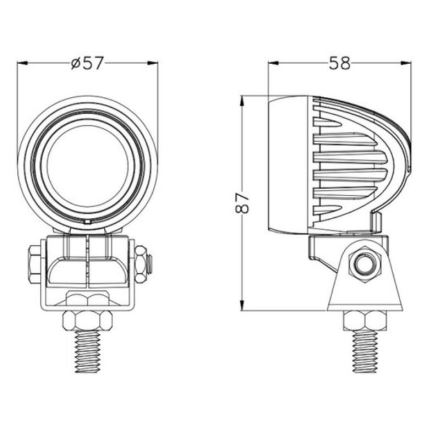 Foco LED para coche OSRAM LED/10W/10-30V IP68 5700K