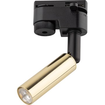Foco LED para sistema de raíles monofásico LAGOS 1xG9/3W/230V dorado/negro