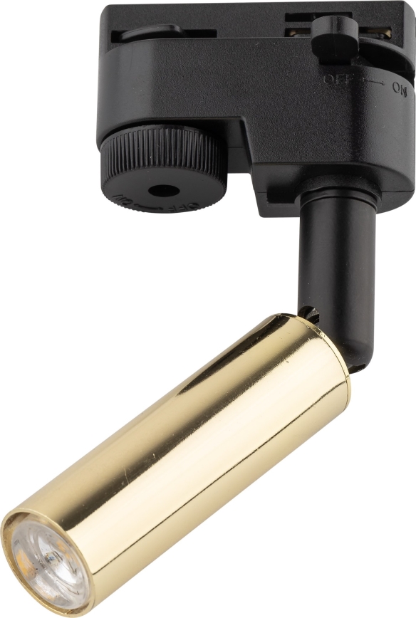 Foco LED para sistema de raíles monofásico LAGOS 1xG9/3W/230V dorado/negro