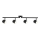 Foco LED RAWI 4xLED/4,2W/230V negro