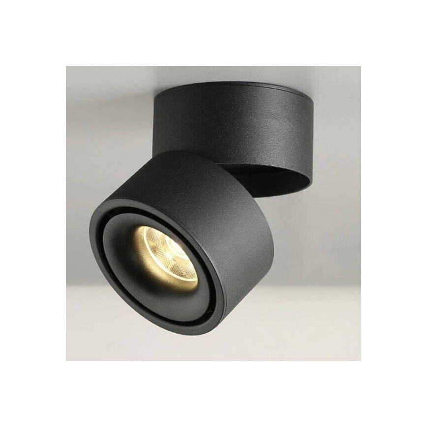 Foco LED regulable LAHTI LED/13,5W/230V 3000K CRI 90 negro
