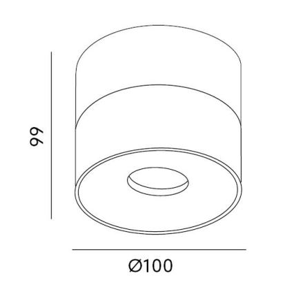 Foco LED regulable LAHTI LED/13,5W/230V 3000K CRI 90 negro