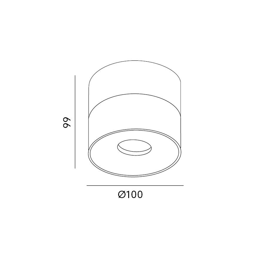 Foco LED regulable LAHTI LED/13,5W/230V 3000K CRI 90 negro