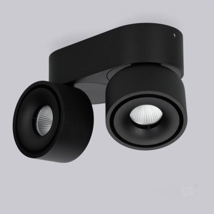 Foco LED regulable LAHTI MINI 2xLED/9W/230V 3000K CRI 90 negro