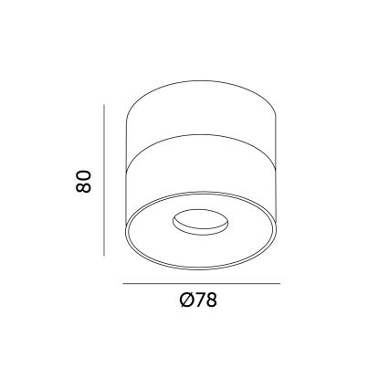 Foco LED regulable LAHTI MINI LED/9W/230V 3000K CRI 90 blanco