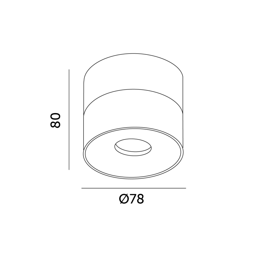 Foco LED regulable LAHTI MINI LED/9W/230V 3000K CRI 90 blanco