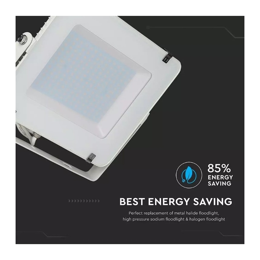 Foco LED SAMSUNG CHIP LED/150W/230V 3000K IP65 blanco
