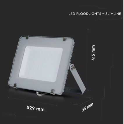 Foco LED SAMSUNG CHIP LED/300W/230V 6400K IP65 gris
