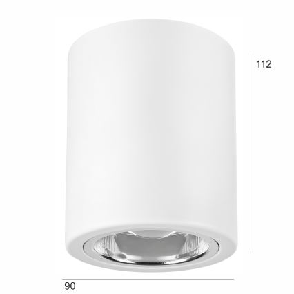 Foco LED TACO 1xE27/15W/230V blanco